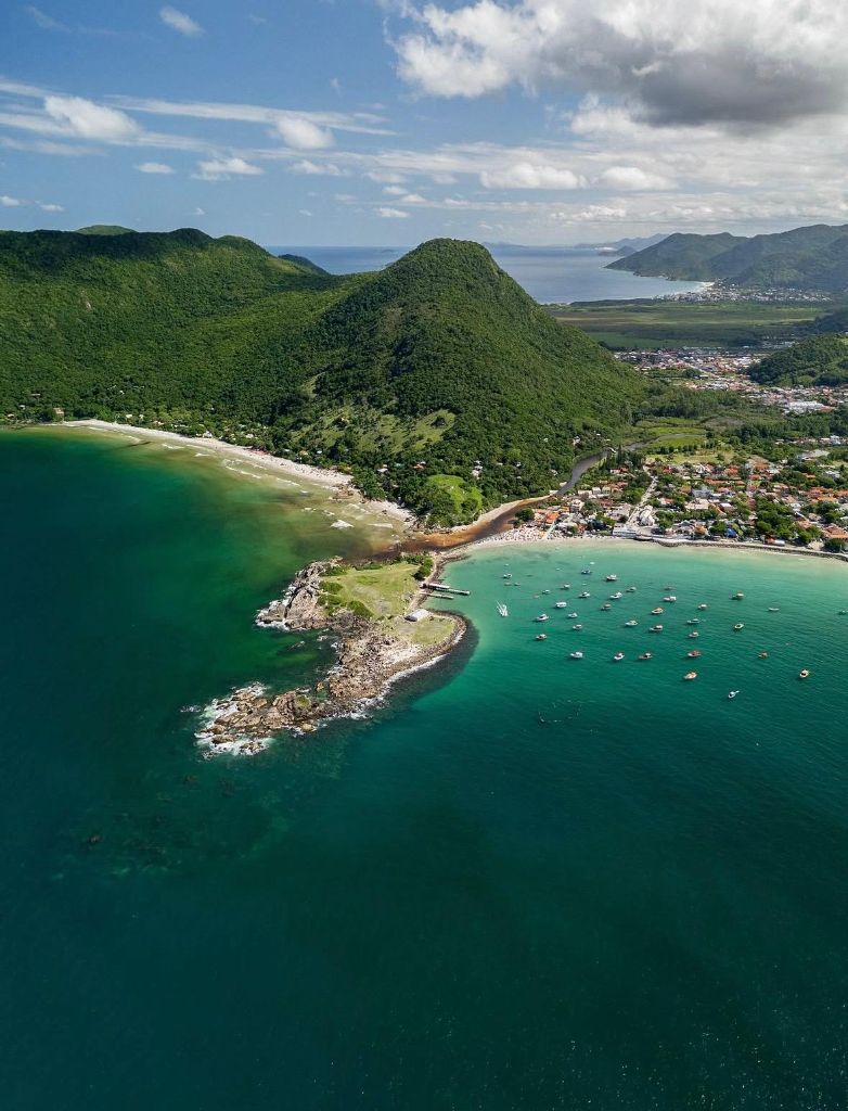 Boat trip aerial view