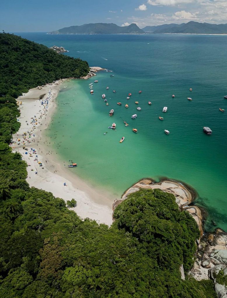 Aerial view island